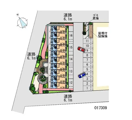 ★手数料０円★筑紫野市岡田　月極駐車場（LP）